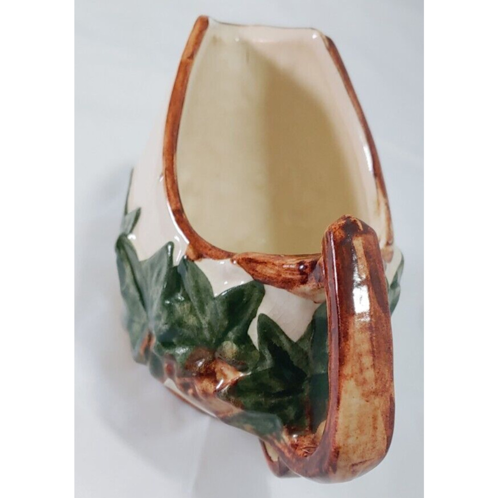 Vintage McCoy Pottery Ivy Leaf Creamer 5.5" x 3.5" Hand-Painted Pre-Owned - Picture 4 of 13